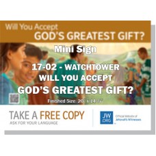 HPWP-17.2 - 2017 Edition 2 - Watchtower - "Will You Accept  God’s Greatest Gift" - Mini